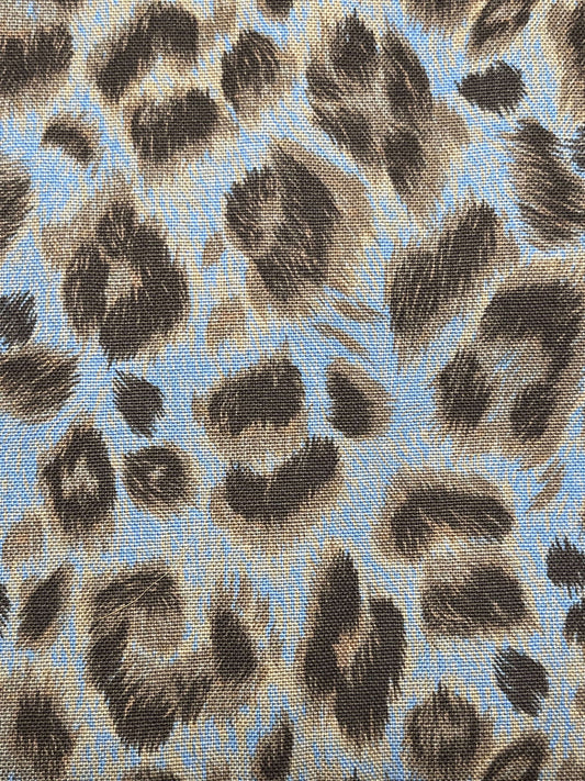 ruger's-runway Blue Leopard Print Jacket